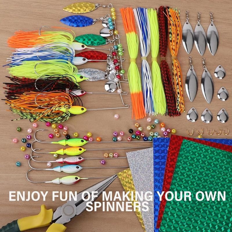 DOVESUN Spinner Making Kit Fishing Lure Making Kit Bass Lures