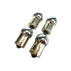 Mini Moto 12V 10W Turn Signal Chrome Orange Ball (Type G18) 4 Pieces