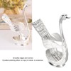 Silver Swan Dinnerware Set Swan Base Holder Teaspoon Cutlery Set