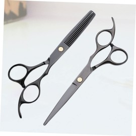 Baluue 2pcs Hairdressing Scissors Barbers Shears Hair Styling Tools Salon Cutters for Home Use