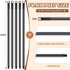 Gisafai 20 Pcs Broom Handle with Threaded Tip Powder Coated