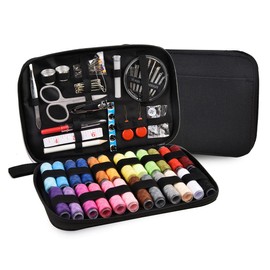 AUERVO Sewing Kit, Sewing Supplies Accessories,24Pcs Thread Spools,Mini Sewing Kits for DIY, Adults,Beginners,Emergency,Campers, Travel，Home, with Scissors,Thread,Needle…