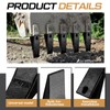 Hicarer 5 Sets 6737325 Bucket Teeth with Pins, Mini Excavator