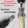 Pipe Threading Tool Kit with Internal & External Threader, 1/2"+