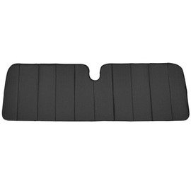 BDK Perfect Custom Fit Windshield Sun Shade for Jeep Wrangler - Exact Fit Fordable Accordion UV Protection Fits 1987-2020 JK, JL, CJ, YJ,& TJ 53" x 16.5"