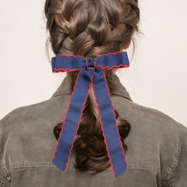 6PCS Hair Bows for Girls Grosgrain Ribbon Alligator Hair Clips Hair Barrettes Hair Accessories for Girl Teens Kids Toddler with Long Tail