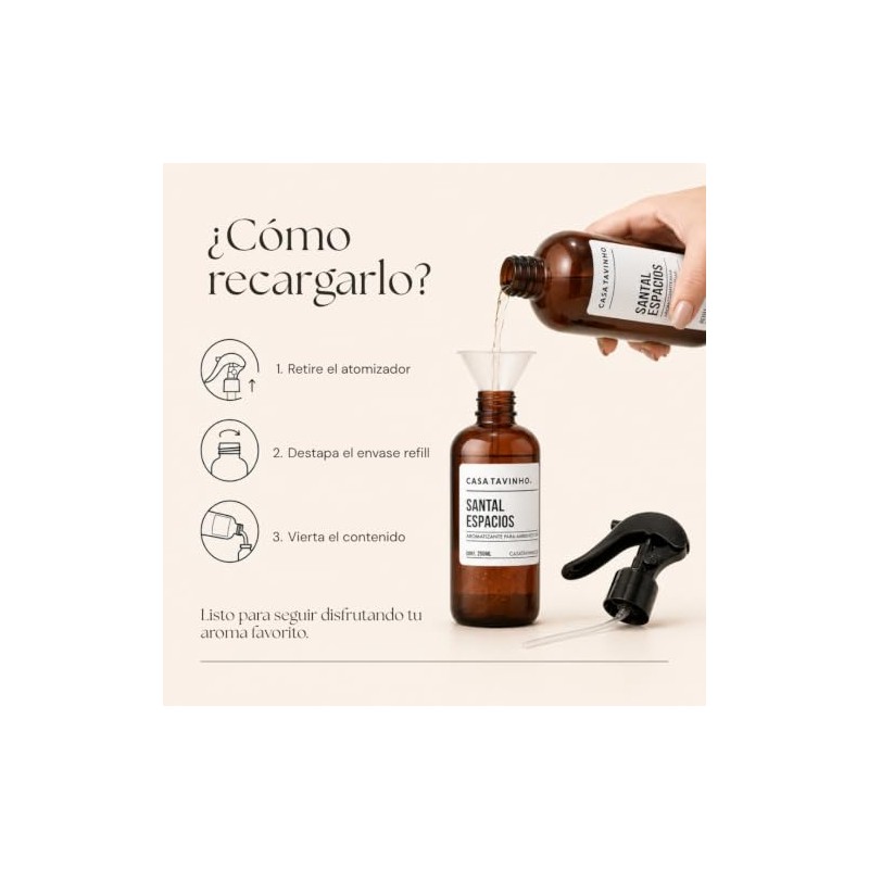 Aromatizante para Hogar y Oficina 500ml Refill | Tipo Santal