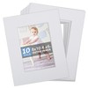 Somime 8x10 Precut Picture Mats,White 8x10 Picture Mats for 5x7