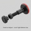 QWORK Adjustable Telescopic Support Pole 7–17.7 inch Range, 2 Pack