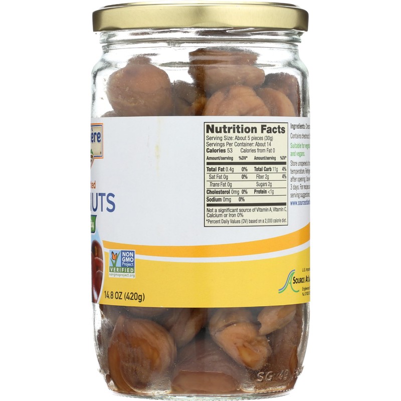 LA FORESTIERE Whole Roasted Chestnuts, 14.8 OZ