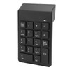 Wireless Number Pad 2.4G Receiver Black 18 Concave Keys Battery