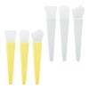 2sets Face Mask Applicator Brush Silicone Facial Mud Brush Beauty Mask Tools for Skincare