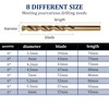 Misuyue 4.2mm/0.165" M35 Cobalt Drill Bits, 6pcs Metal HSS Twist