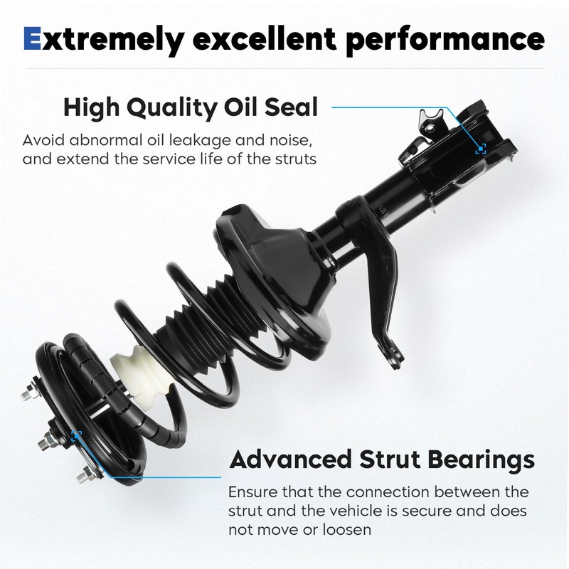 Front Complete Struts Assembly Shock Absorber Compatible with 2003-2011 Honda