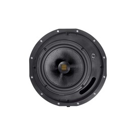 Monoprice Amber 2-Way Carbon Fiber Ceiling Speakers - 6.5 Inch with Magnetic Grille and Ribbon Tweeter (Pair) Black
