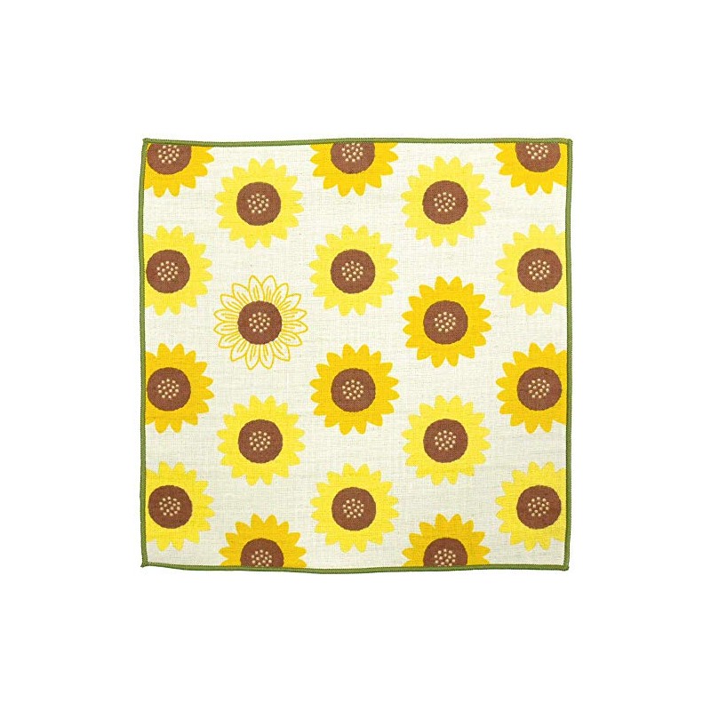Hamamonyo Washed Towel Handkerchief, Sunflower Dzukushi