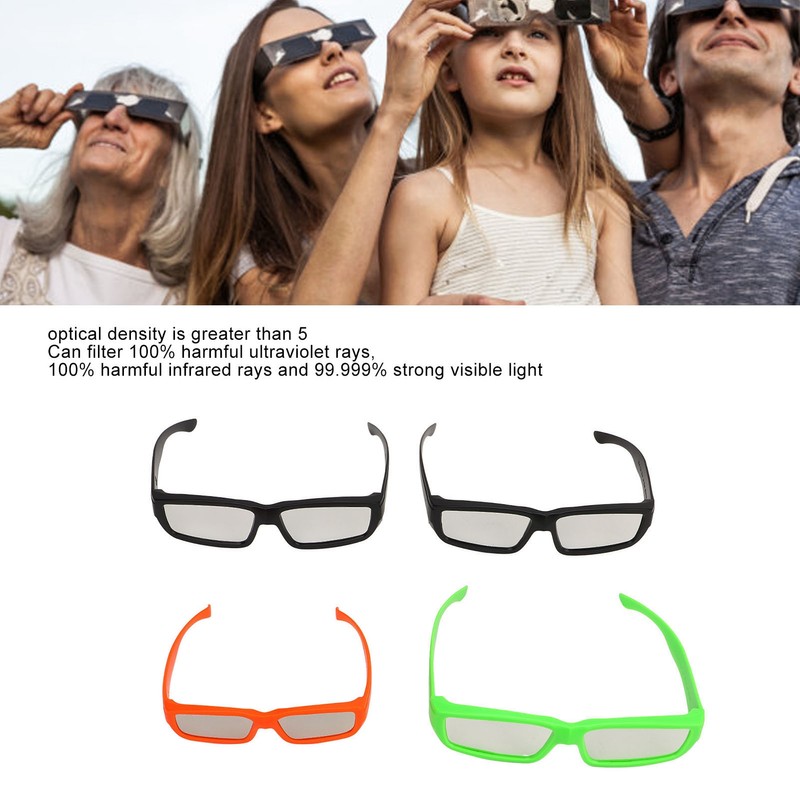 4 Pcs Solar Eclipse Glasses Safe Shades for Direct Sun