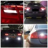 4pcs 12SMD LED White Lights Car Bulb Brake Stop Turn