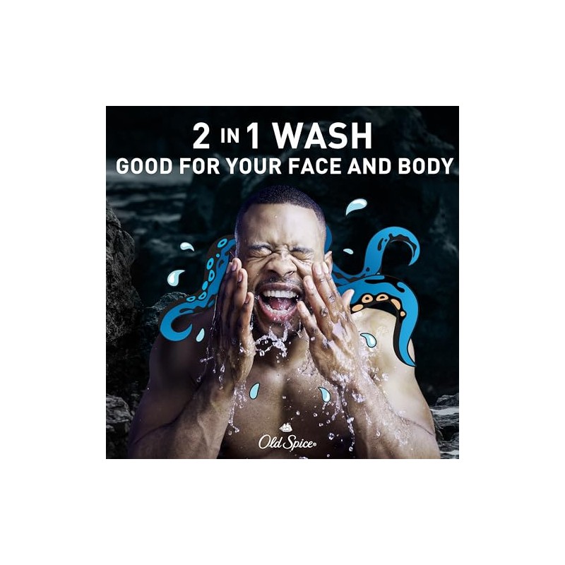Old Spice Body Wash for Men, Krakengard, Long Lasting Lather,