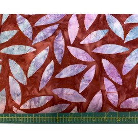 FREE SPIRIT KAFFE FASSETT TUMBLING LEAVES BATIKS #FSK-OCHES-Y - CHESTNUT- BY THE YARD
