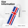 Flag of Iceland Print Wooden Bookmark Wood with Tassel for