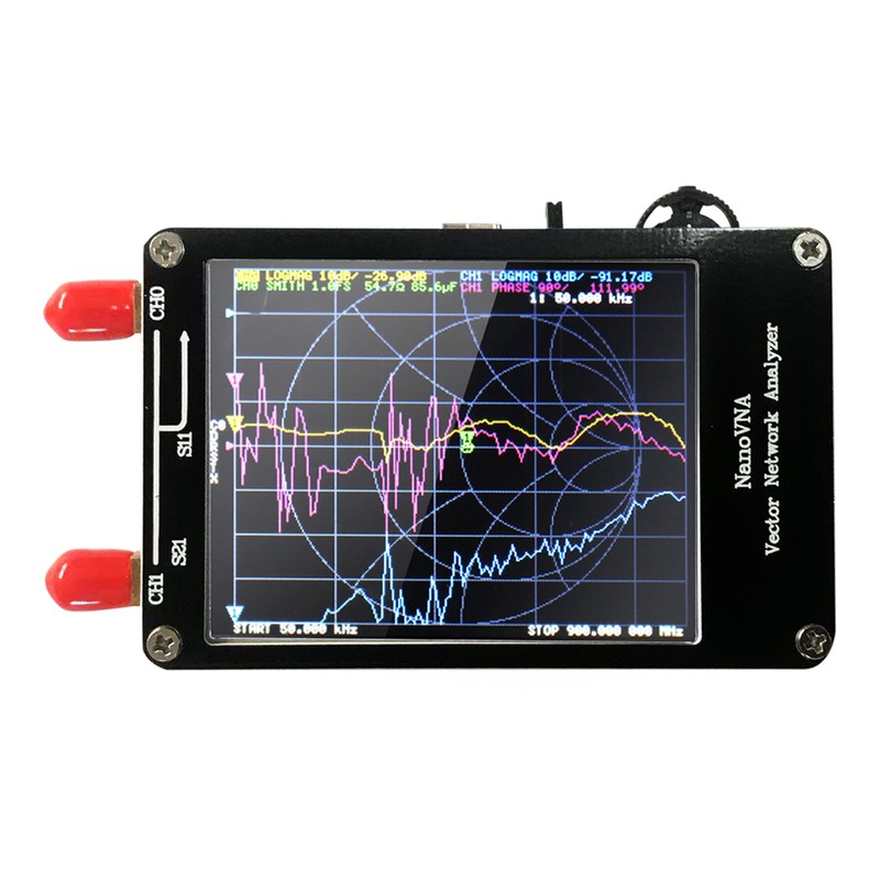 Portable Handheld Vector Network Analyzer 50KHz-900MHz Digital Display Touching Screen