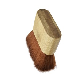 Vaguelly Large Wooden Base Hair Cutting Brush Soft Nylon Duster for Hair Removal Salons Homes for Dusting Neckline Ears Lint Easy to Clean
