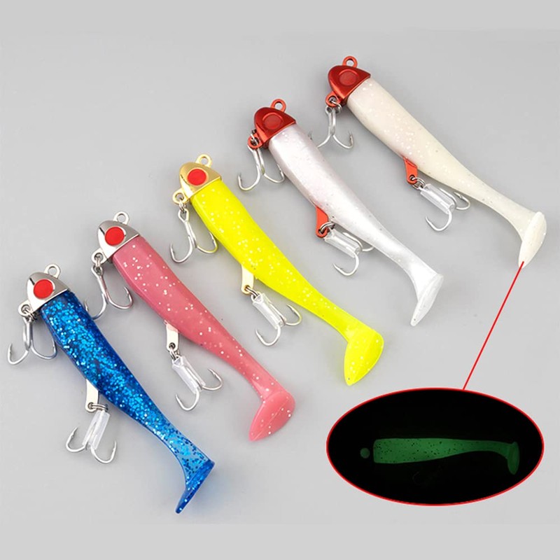 Tolure Jig Head Soft Lures 18g Plastic Fishing Lures with
