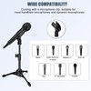 Desk Mic Stand, JCWINY Portable Foldable Microphone Tripod with Mic