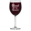 Wine Glass Blood Of My Enemies Funny (Stemmed, 10oz)