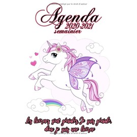 Agenda 2020 2021 Semainier: Agenda Licorne 2020 2021 Scolaire , Semainier | Idéal Rentrée Étudiants Primaire , Collège et Lycée, pour le travail ou ... | Le Cadeau Idéal pour bien commencer l'année
