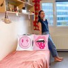 Haooryx Preppy Velvet Pillow Covers - 2Pcs Soft Hot Pink