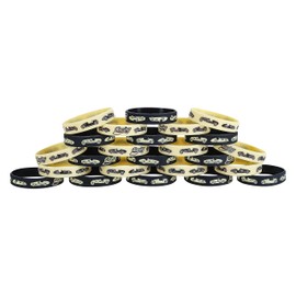 Cleverplay 24 Pack Vintage Race Car Wristbands Bracelets, Birthday Decoration Vintage Race Car Party Favors for Kids