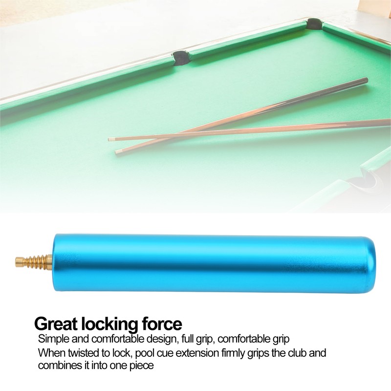 Aluminum Alloy Pool Billiard Cue Extension 6 Inch Snooker Cue