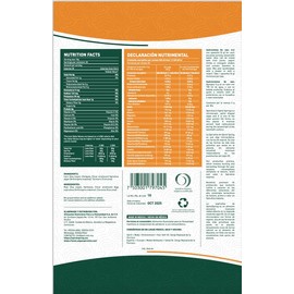 Spiral Spring Espirulina Orgánica + Garbanzo y Cúrcuma 100% Natural, Bolsa de 200 Gr con Mezcla de Polvo de Garbanzo, Cúrcuma y Espirulina Máxima.