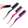 LALAFINA Salon Teasing Brush Hair Bristle Brush Pointed Tail Minimize
