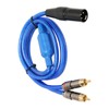 XLR Male to Dual RCA Sound Cable 3.3ft Stereo XLR