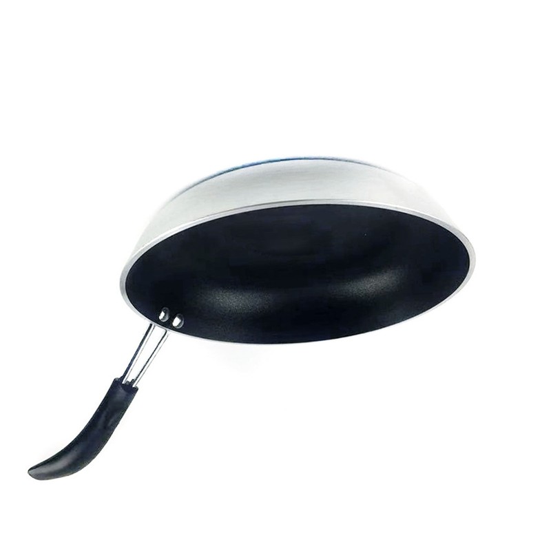 Frying Pan Nonstick High Temperature Resistant Small Flat Bottom Aluminum