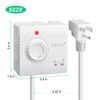 Adjustable Thermostat, Briidea Plug in Heating & Cooling Thermostat with