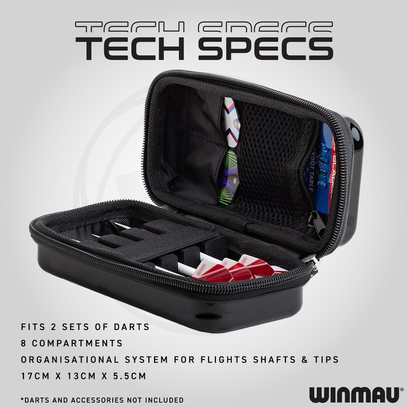 WINMAU Armor G1 Darts Wallet - Black. The dart case