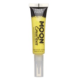 Face & Body Paint with Brush Applicator by Moon Creations - 0.50fl oz - Yellow