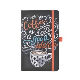 Danpex Libreta De Notas Vintage | Pasta Dura Resistente | Color Moderno | 240 Hojas Rayadas Cosidas 13x21cm | Elástico Y Listón Separador | Estudiantes Y Oficinistas | Calidad Premium | (VINTAGE, VINTAGE HAPPY) (Vintage, VINTAGE COFFE)