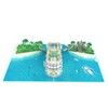 MOKIO MOKIO® Pop-Up Karte Reise – Kreuzfahrschiff – 3D Grußkarte