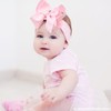 JOYFUNFABU 6'' Jumbo Pink Baby Girls Bow Headbands, Soft Nylon