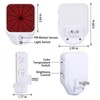 Spiders Web Red Plug-in Led Night Light,Adjustable Brightness Warm White