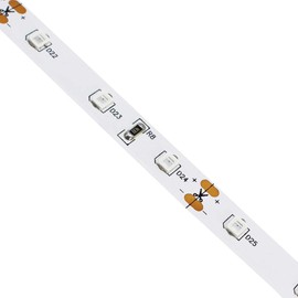 360DigitalSignage 5M/16.4ft SMD3528 300LEDs Near Infrared 850nm NIR Single Chip DC12V 24W Flexible IR LED Strips Light Non-Waterproof 8mm Wide 60LEDs/M 4.8W/M Light Strip