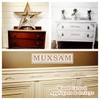 MUXSAM Wood Rose Appliques Onlays Set, 5-Pack Unpainted Decorative Carved