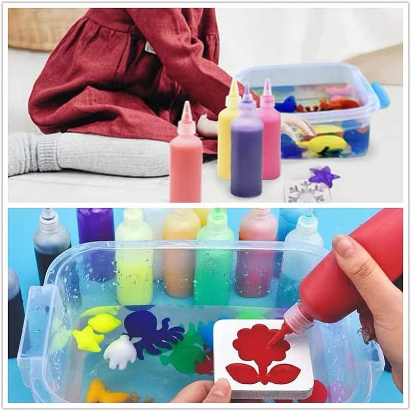 8 Pcs Small Squeeze Bottles 50ml Tip Applicator Bottle Plastic