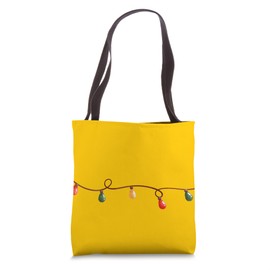 Holiday Season Joy Festive Christmas Lights Light Up Tote Bag