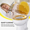 Angol Shiold Glitter Toilet Seat Molded Wood Round Toilet Seat
